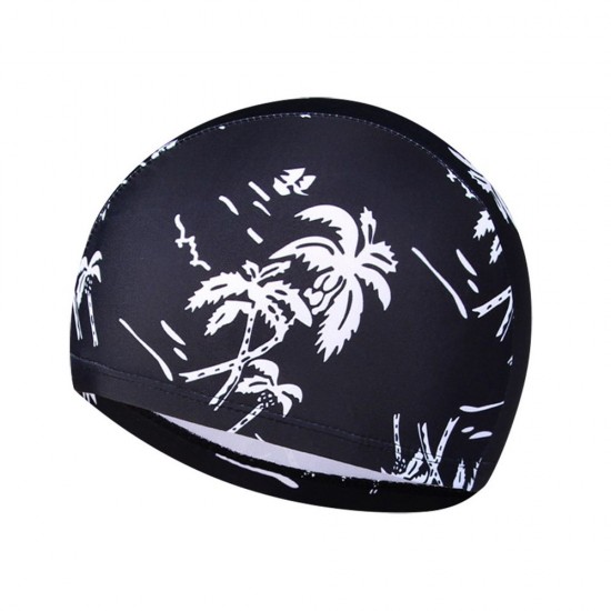 Elastic Swimwear Hats Simple Fashion Calico Swim Cap Waterproof Quick Dry Swim Pool Hat Breathable Diving Hat